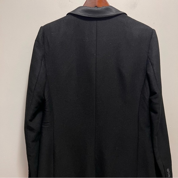 D&G Dolce & Gabbana Black Mohair Blend Trench Coat Size 46 - Picture 9 of 15
